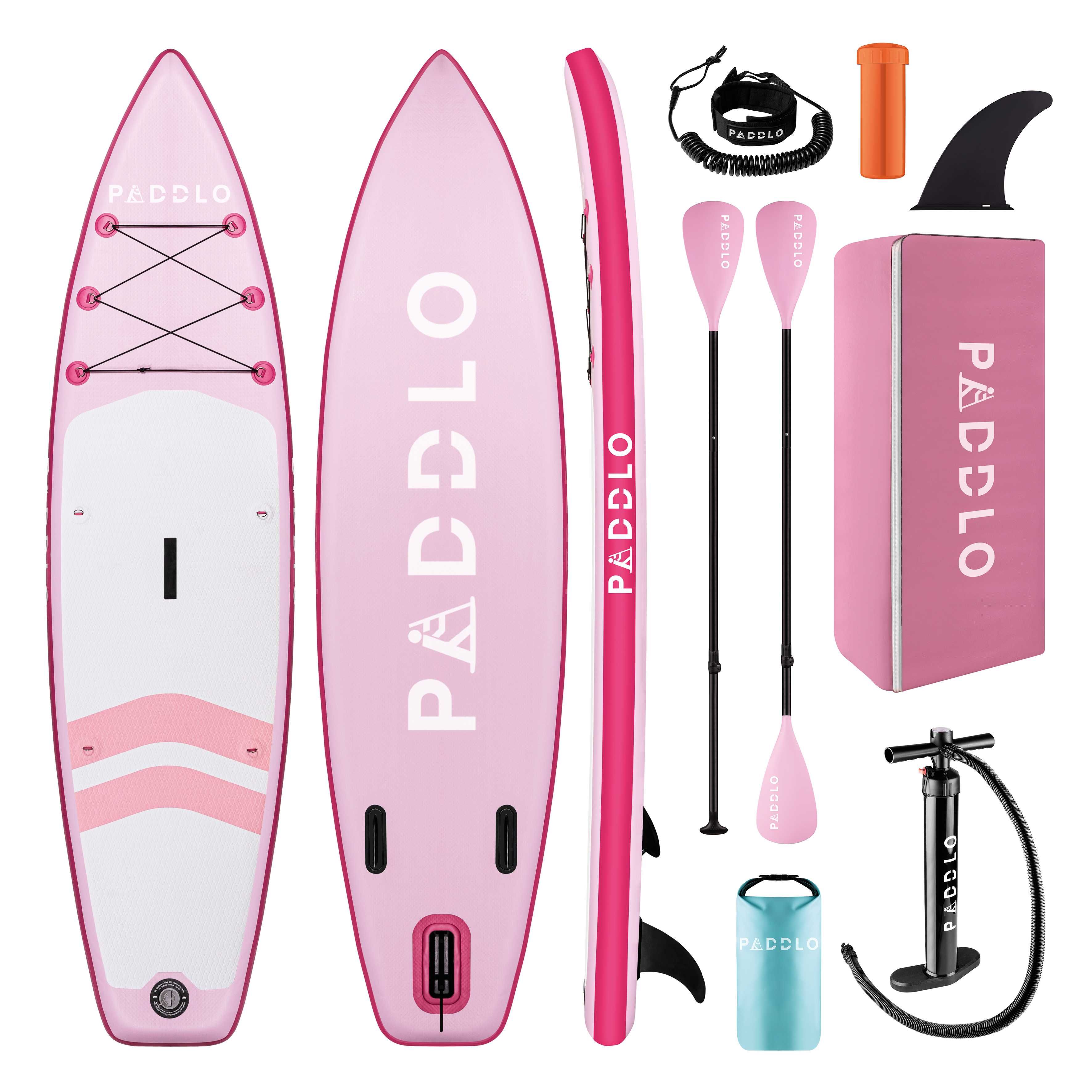 Deska SUP Paddlo Różowa 320cm - PINK 2025 zestaw