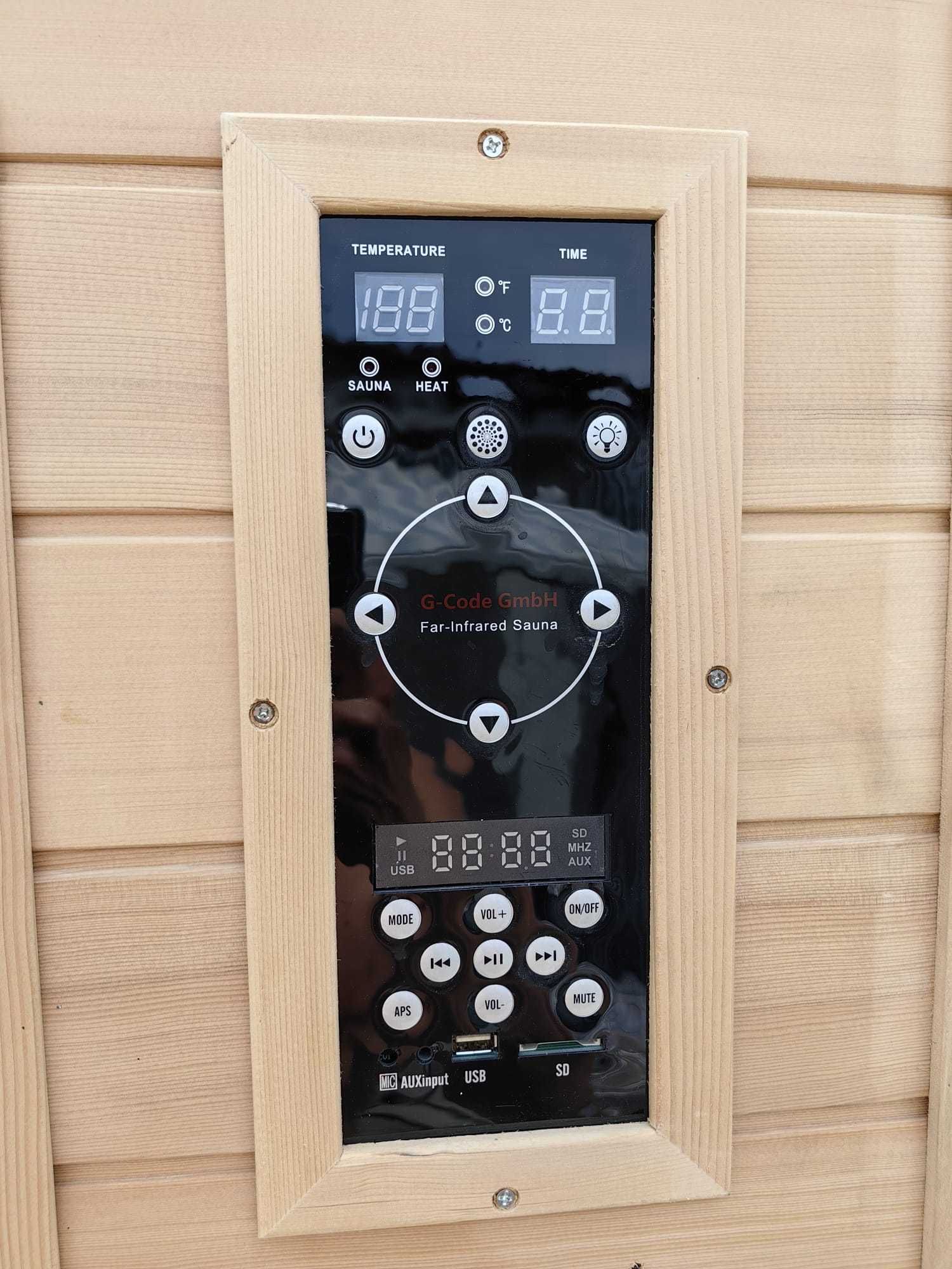 Sauna na podczerwień kabina sucha Infrared Radio LED LCD USB