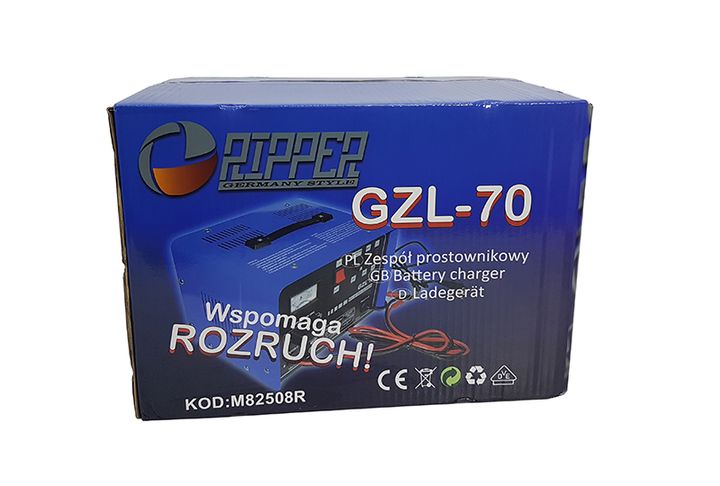 Prostownik z rozruchem 12/24V 60A 500Ah rozruch MarPol GZL-70