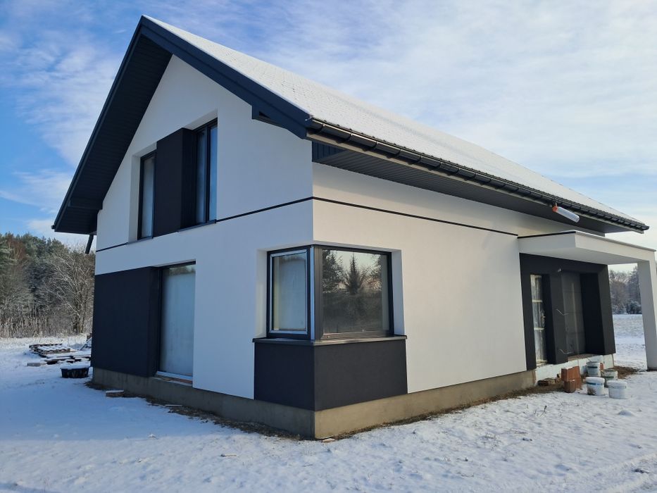 Osiedle domów jednorodzinnych na obrzeżach miasta