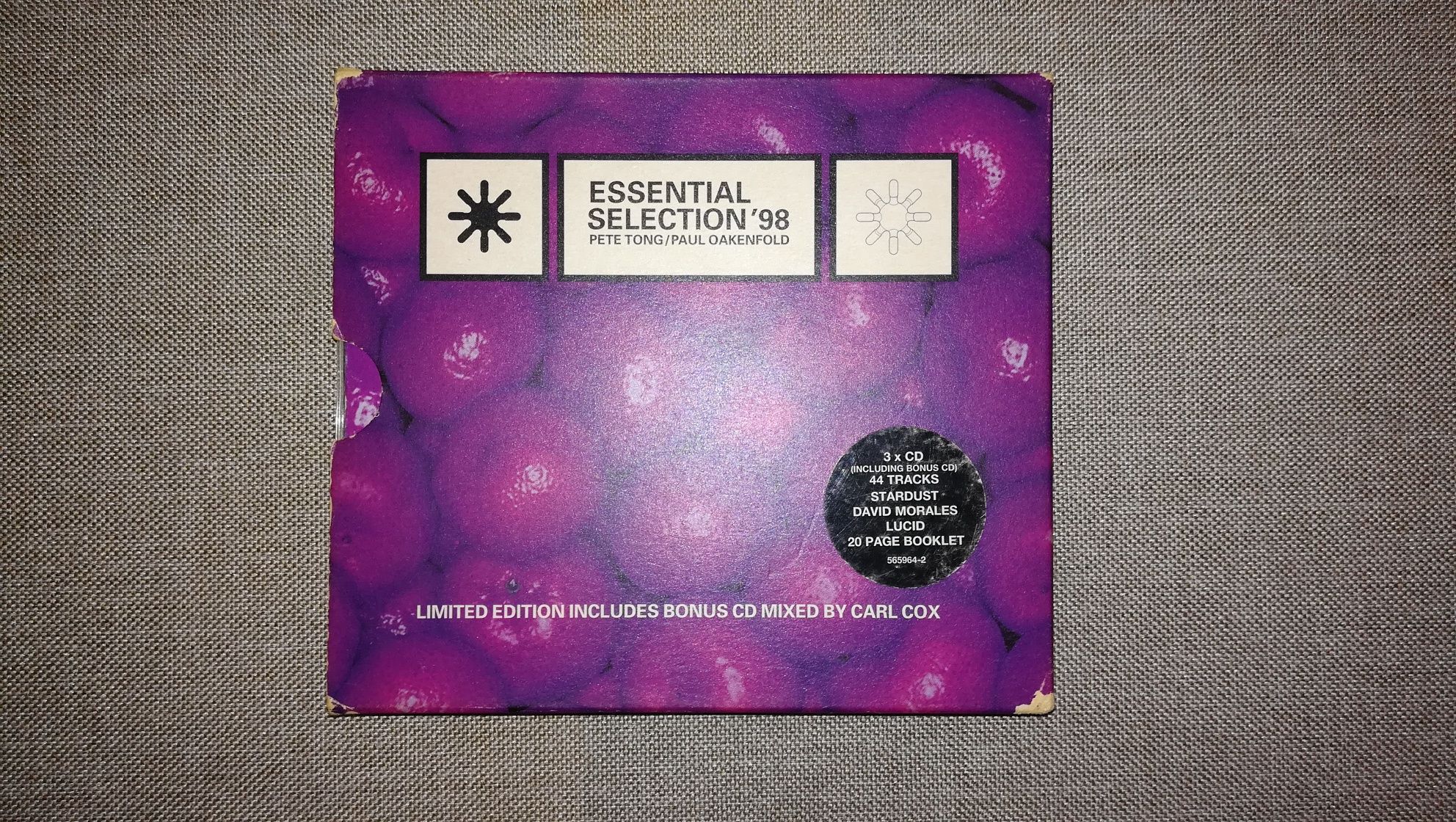 CD Triplo Essential Selection 98 - Carl Cox / Pete Tong Paul Oakenfold