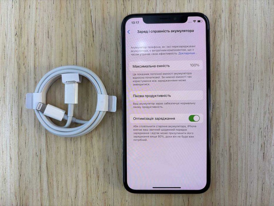 /12982/ iPhone X 64GB Silver Обмін Гарантія