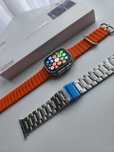Smartwatch Hk9 ultra 2 max, komplet z bransoletą srebrną