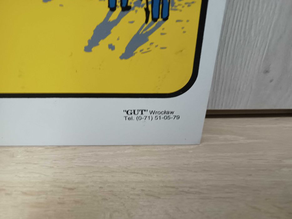 Kolejowa tablica ostrzegawcza PKP z PRL 6