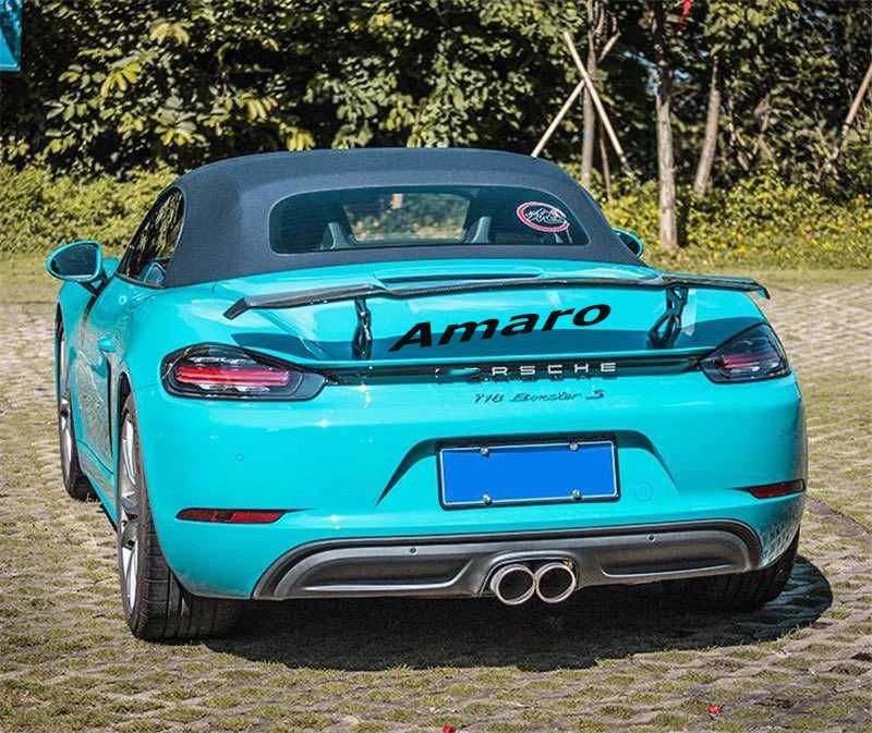 Aileron/Spoiler Traseiro Preto (Porsche Cayman, Boxster, 718, 981|NOVO