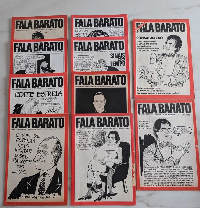 Revistas Fala Barato e Revistas Gaiola Aberta de José Vilhena