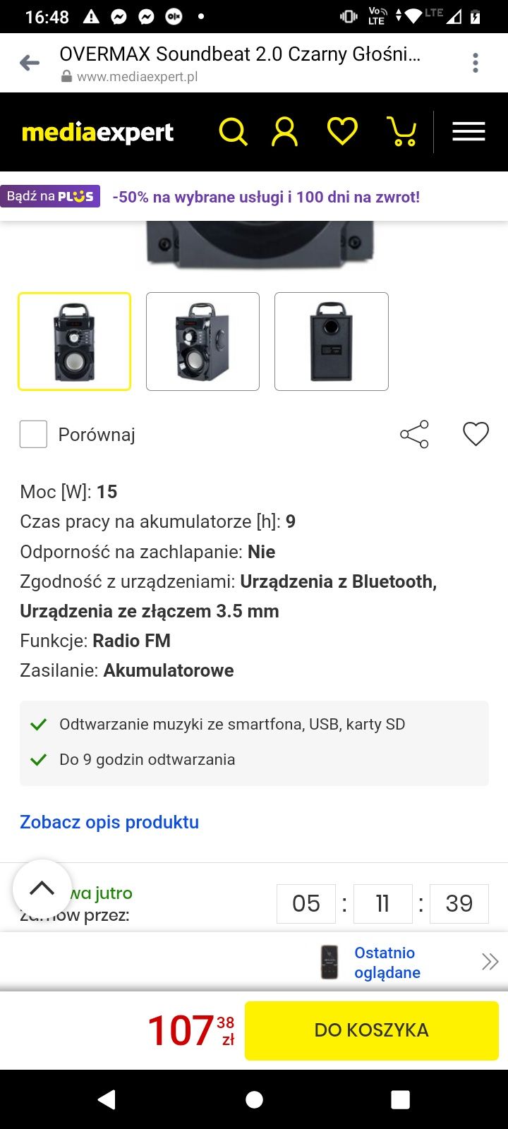 Głośnik bezprzewodowySoundbeat z bluetooth