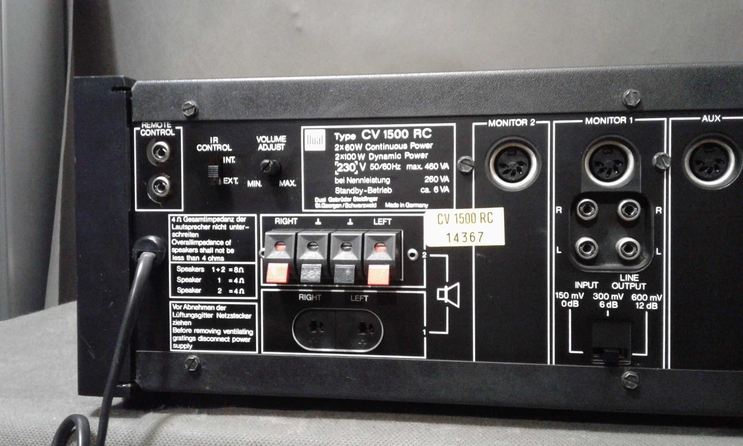 DUAL CV-1500RC,wzmacniacz stereo vintage