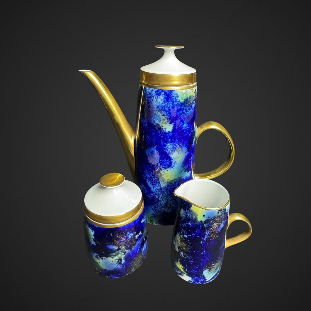 Serwis do mokki gwiezdny pył echt Kobalt Lichte fine china B4/112301