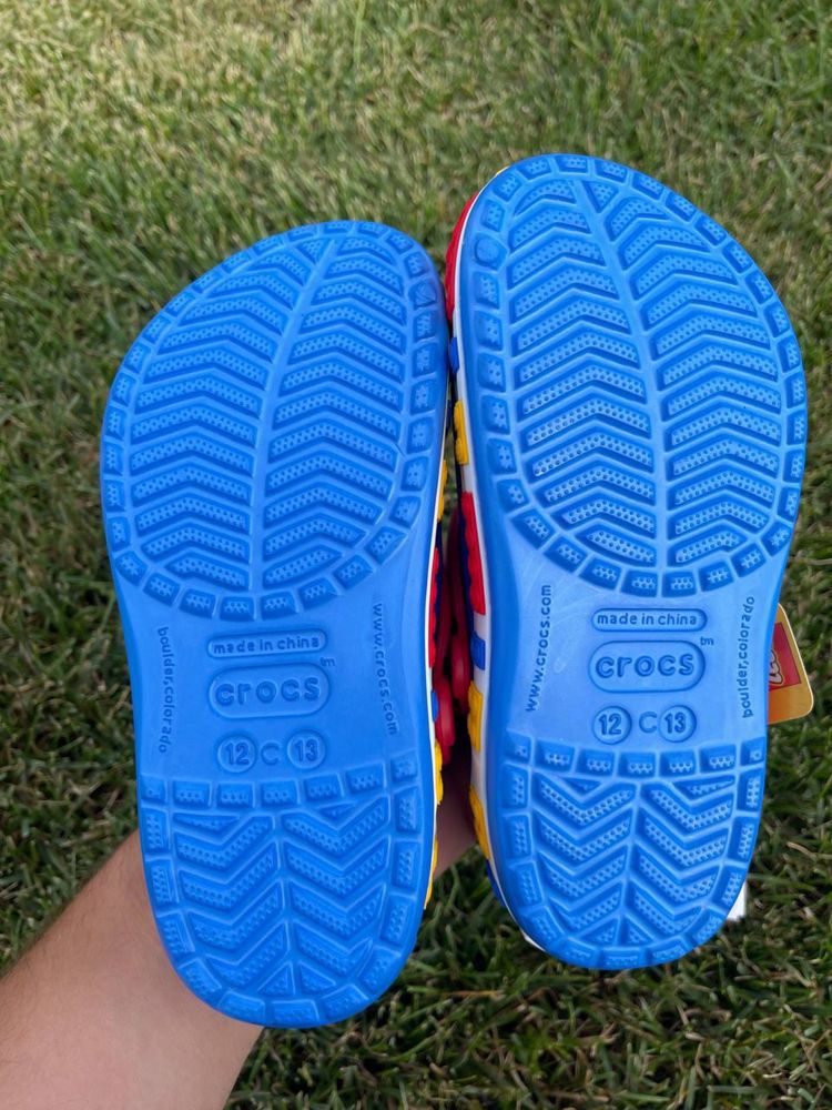 Детские кроксы crocs lego купить дитячі крокси лего жовті , сині