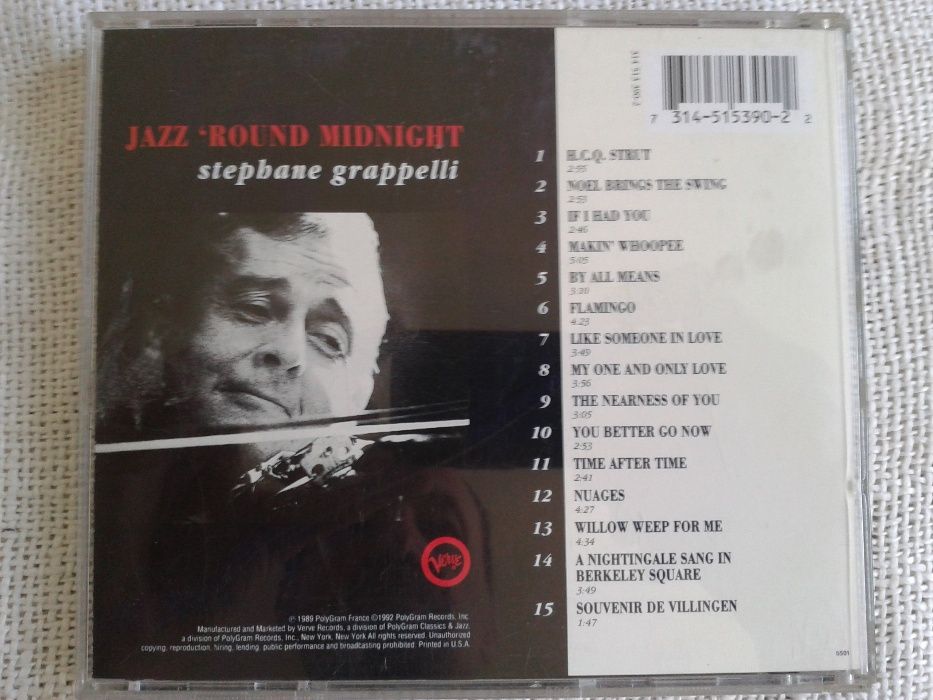 Jazz 'Round Midnight - Stephane Grappelli