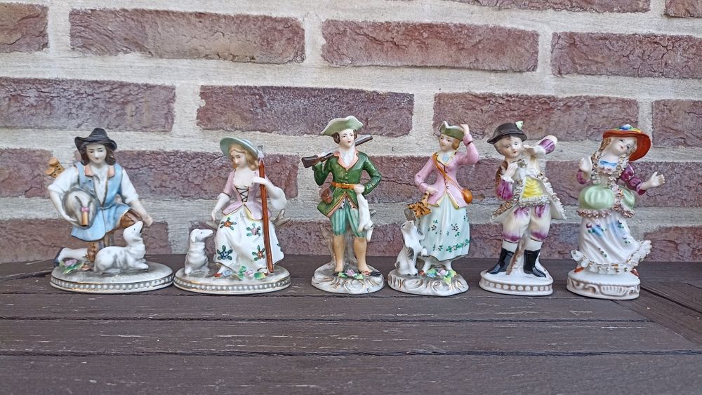 Фарфор  маленькие парные статуэтки