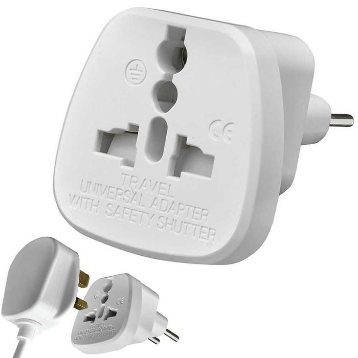 PRZEJŚCIÓWKA ANGIELSKA Adapter UK PL USA Wtyczka Wtyk Gniazdo 250V 10A