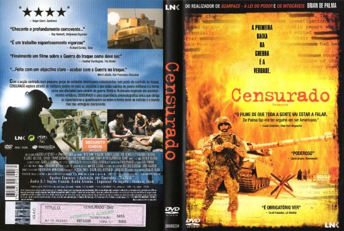 DVD Filme "Censurado"