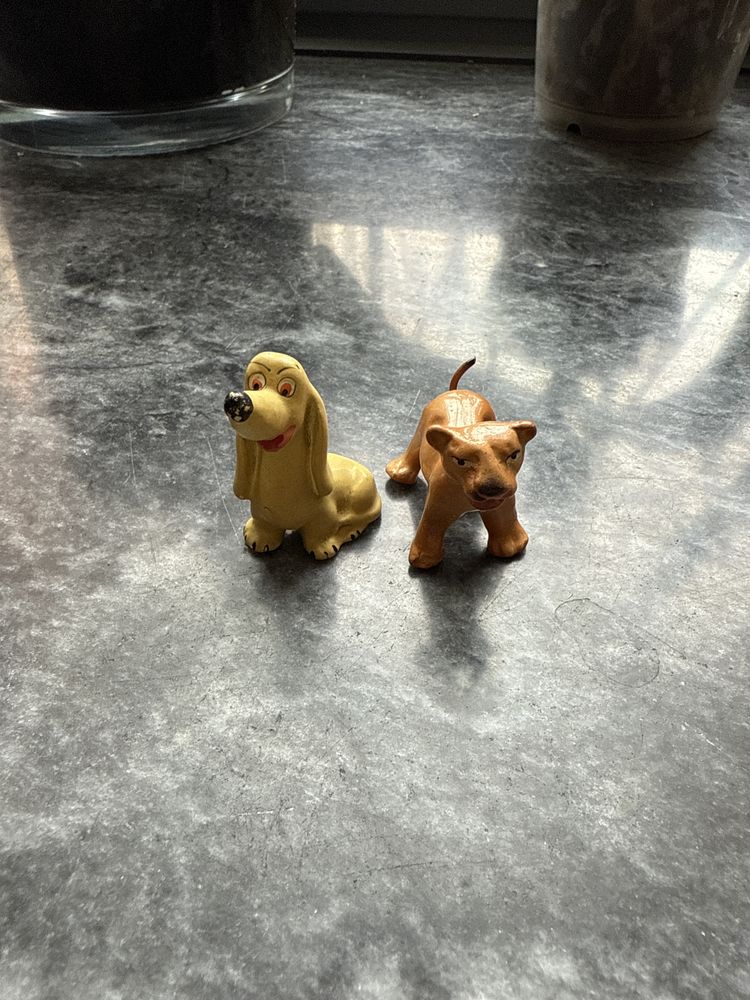 Cão e Tigre (minis) em loiça