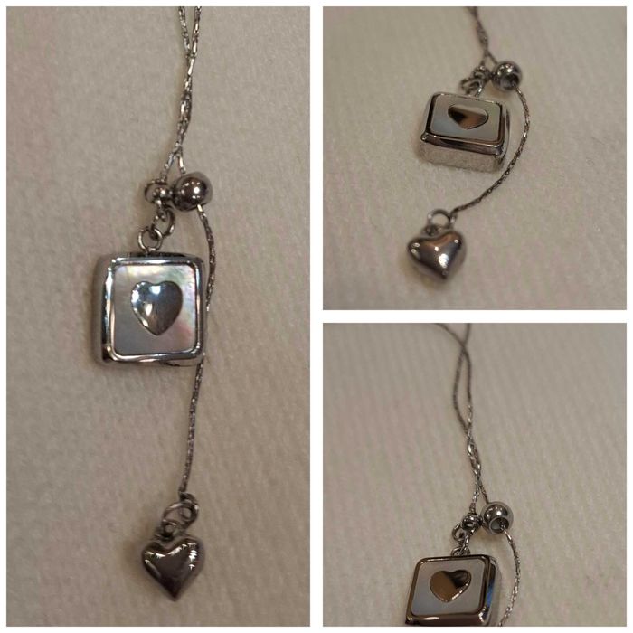 Цепочка змейка с сердцем