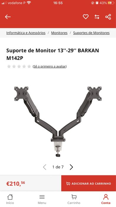 Suporte de Monitor 13''-29'' BARKAN M142P