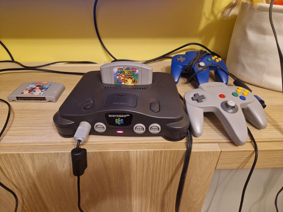 Nintendo 64 N64 Kierownica + gry