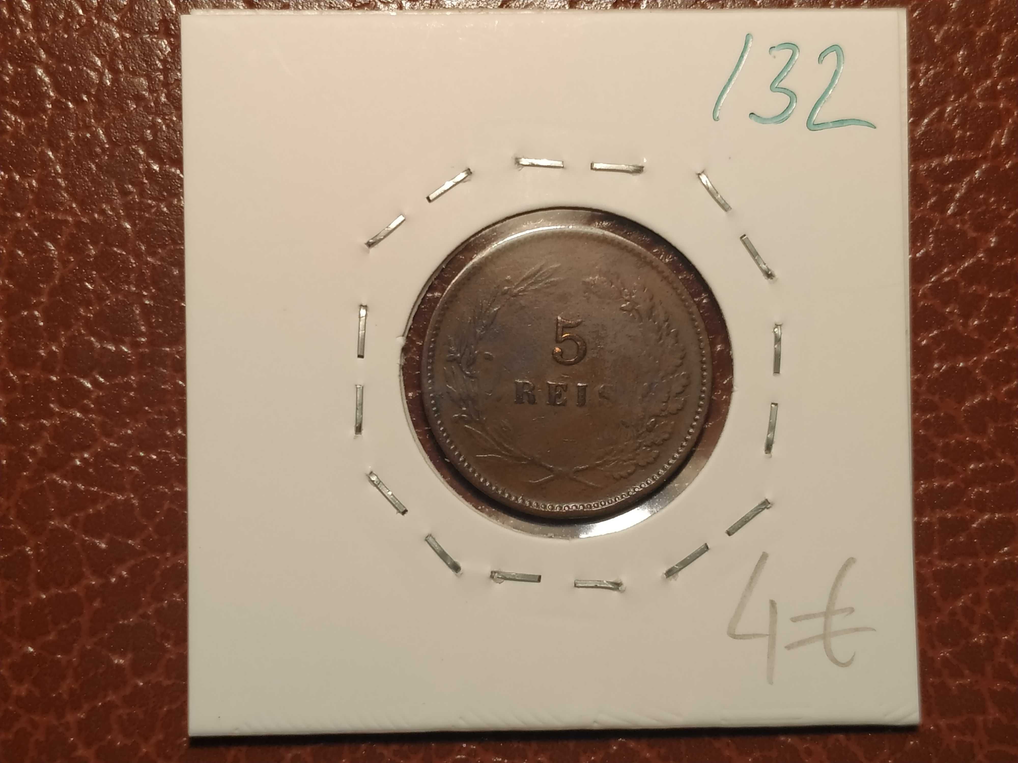 132 moeda Portuguesa de 5 reis de 1905 (Monarquia)