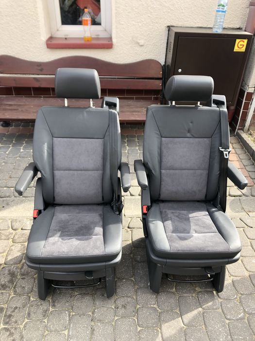 Fotel Obrotowy Multivan  T5 Lift T6 Skóra Alcantara Siedzenie Szyny