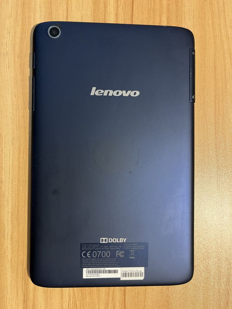 Tablet Lenovo A8 A5500-H 8 cali HD IPS Granat Sim Wifi Karta SD 3G