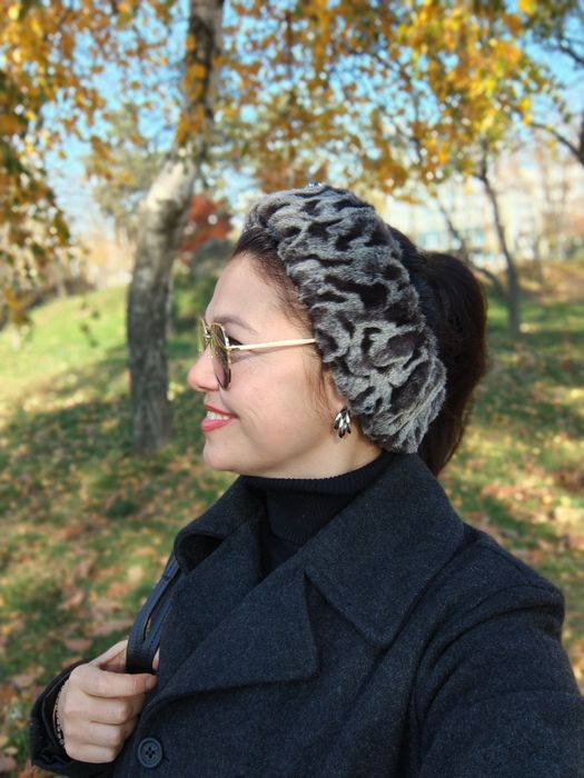 Повязка на голову меховая