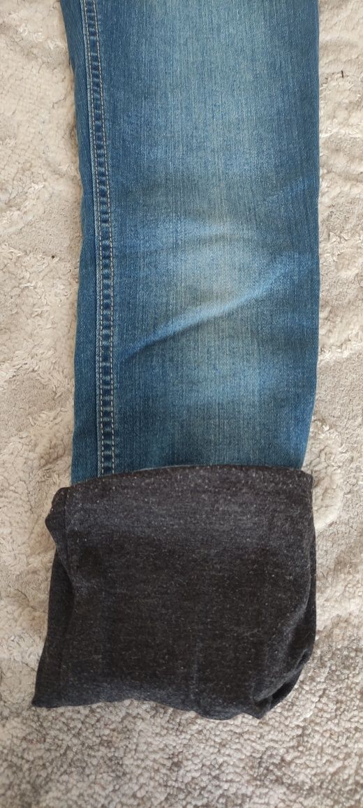 C&A Spodnie jeansowe - ocieplane z motywem Mnnie roz. 122