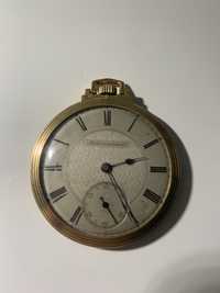 Relógio de bolso antigo banhado a ouro
