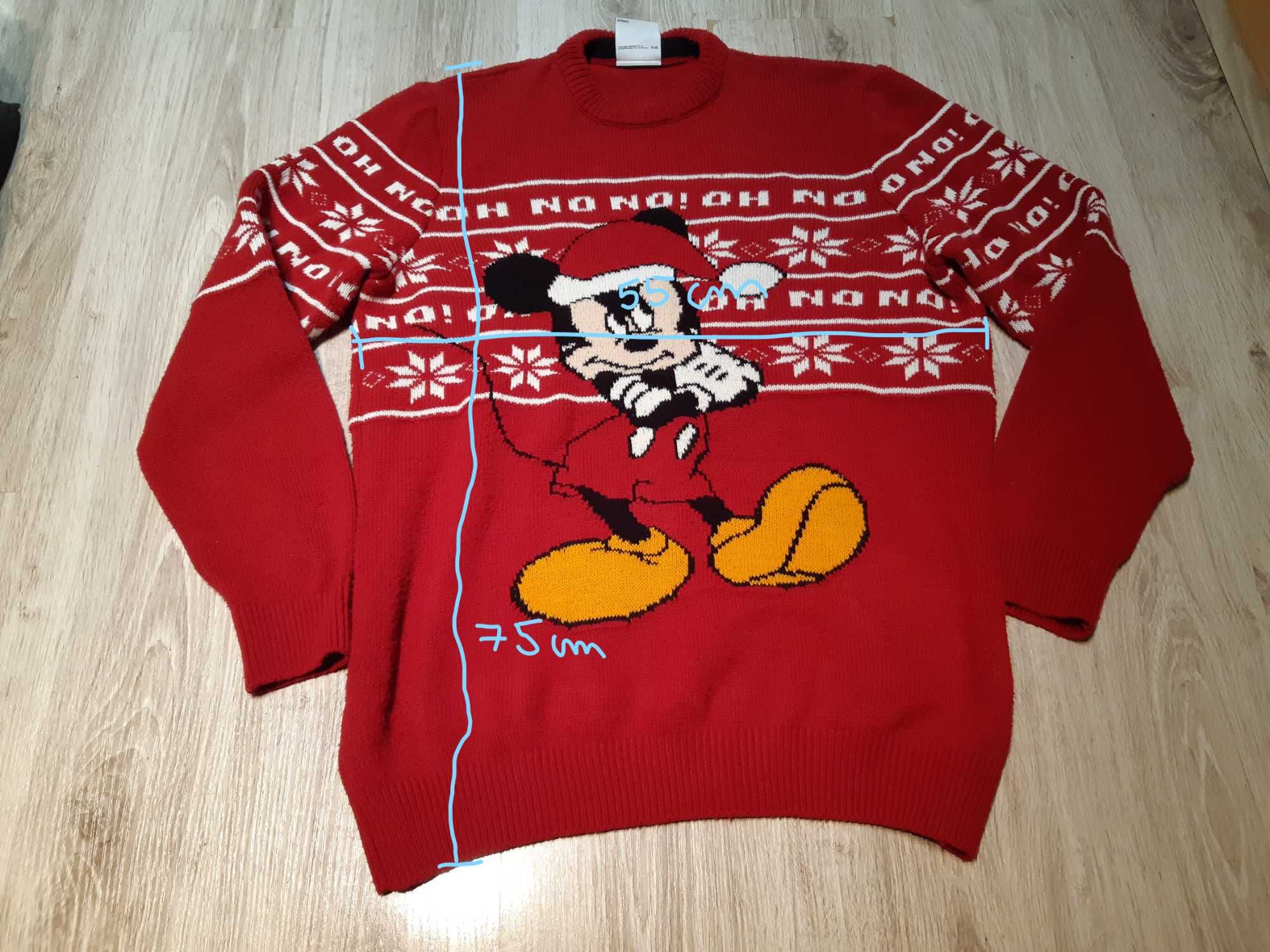 Sweter świąteczny - myszka miki Disney