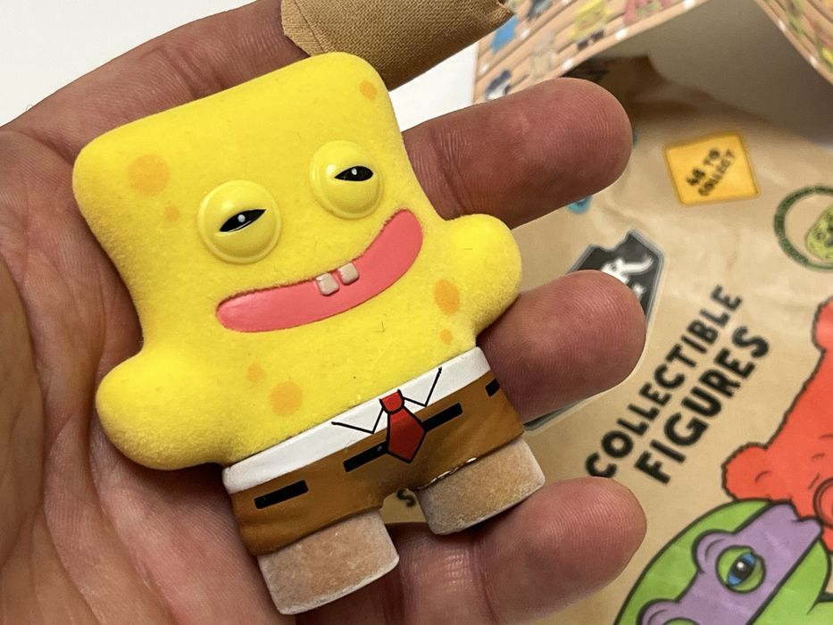Рідкісний Fuggler SpongeBob Золотий Губка Боб Фуглер пухнастий Фаглер