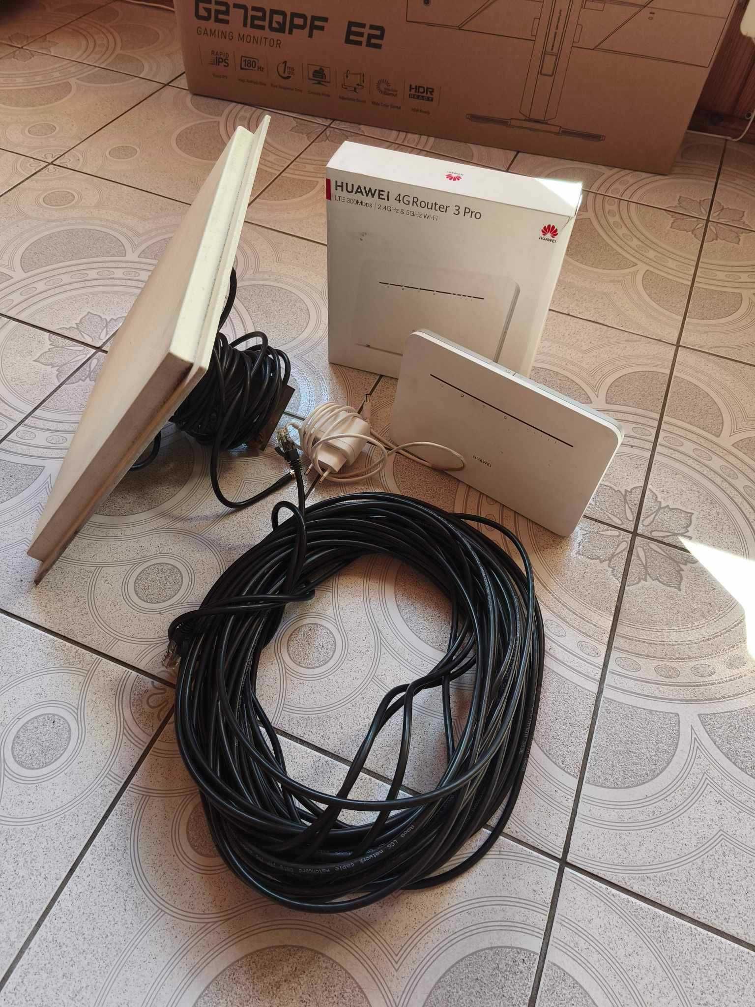 Antena LTE-A MIMO 3m + przewód ethernet 30m + BOX IP65
