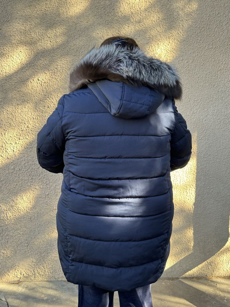 Женский пуховик большого размера