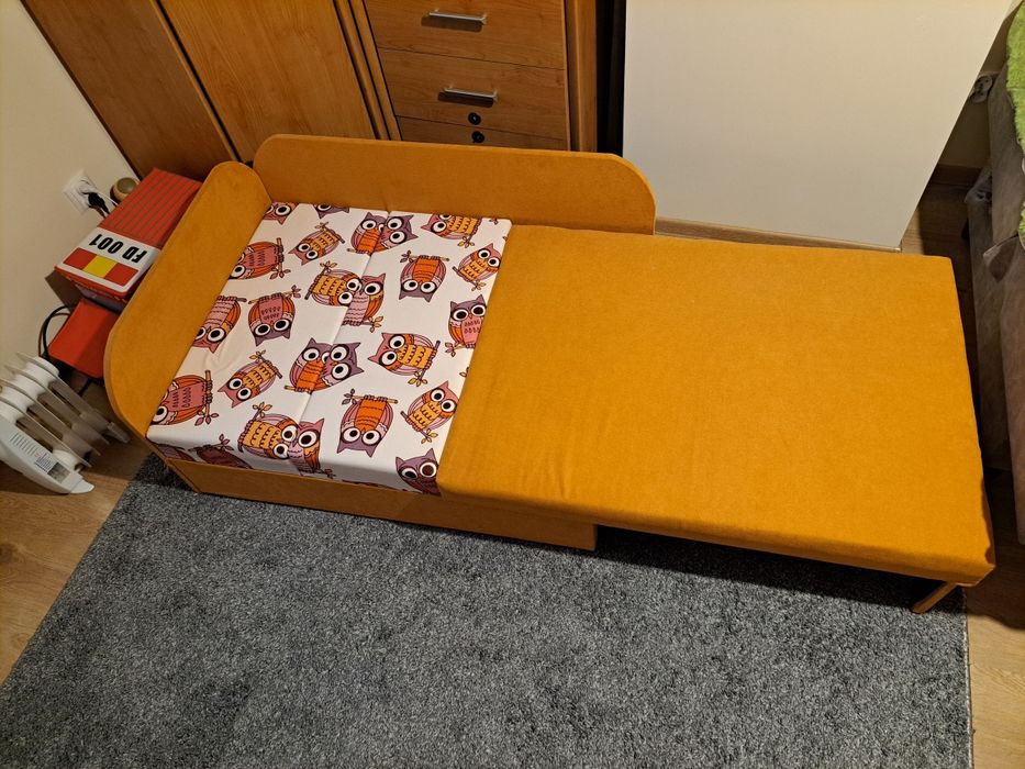 Łożko dziecięce pojedyncze rozkładane