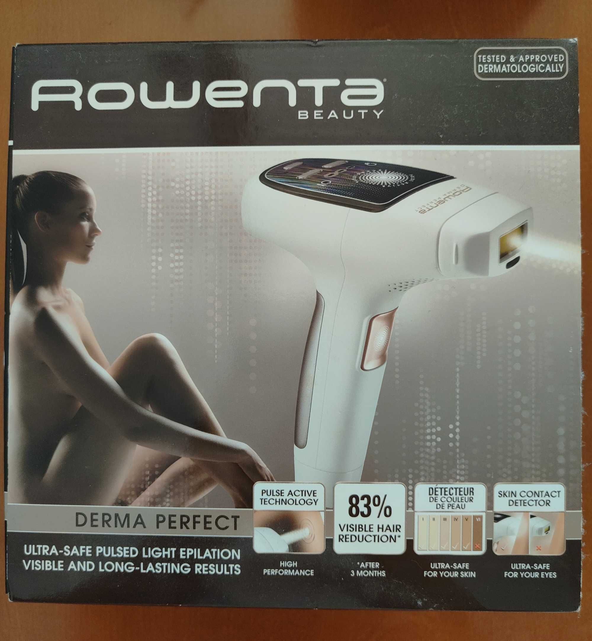 Depiladora Luz Pulsada Rowenta Derma Perfect