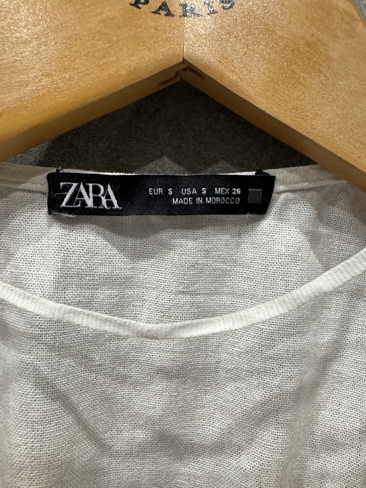 Сукня Zara біла льон