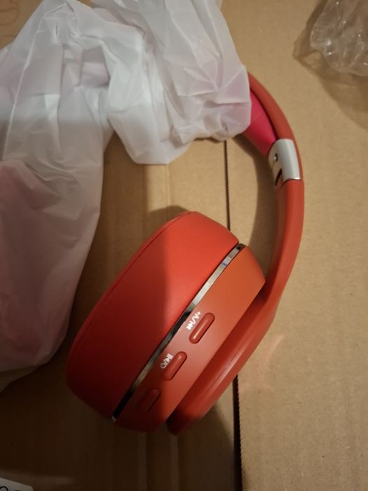 Słuchawki bezprzewodowe Bluetooth HiFi VJ320 w kolorze czerwonym