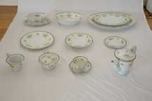 Serviço de mesa e chá para 14 pessoas em porcelana japonesa - 1945/52