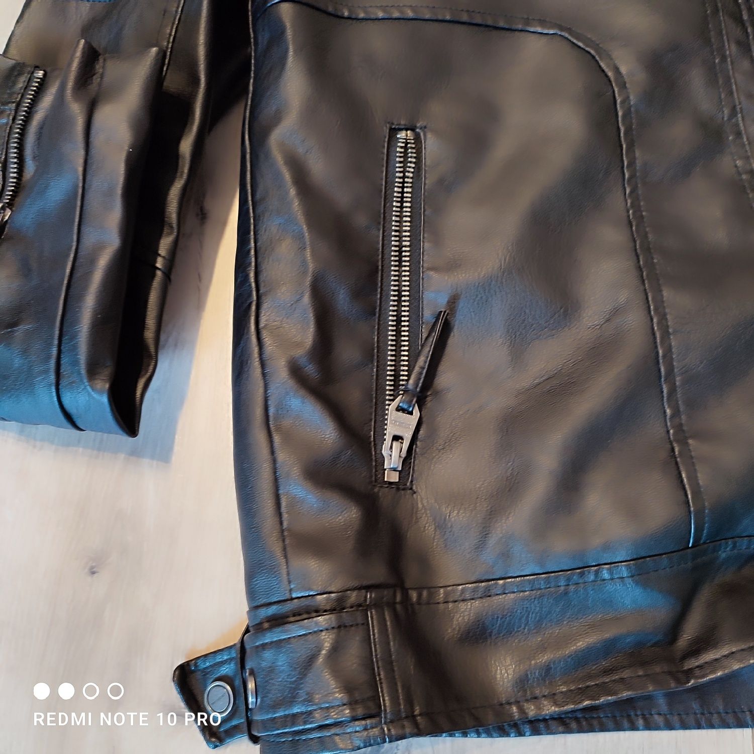 Kurtka  biker z eko skóry Top Secret rozmiar XLt