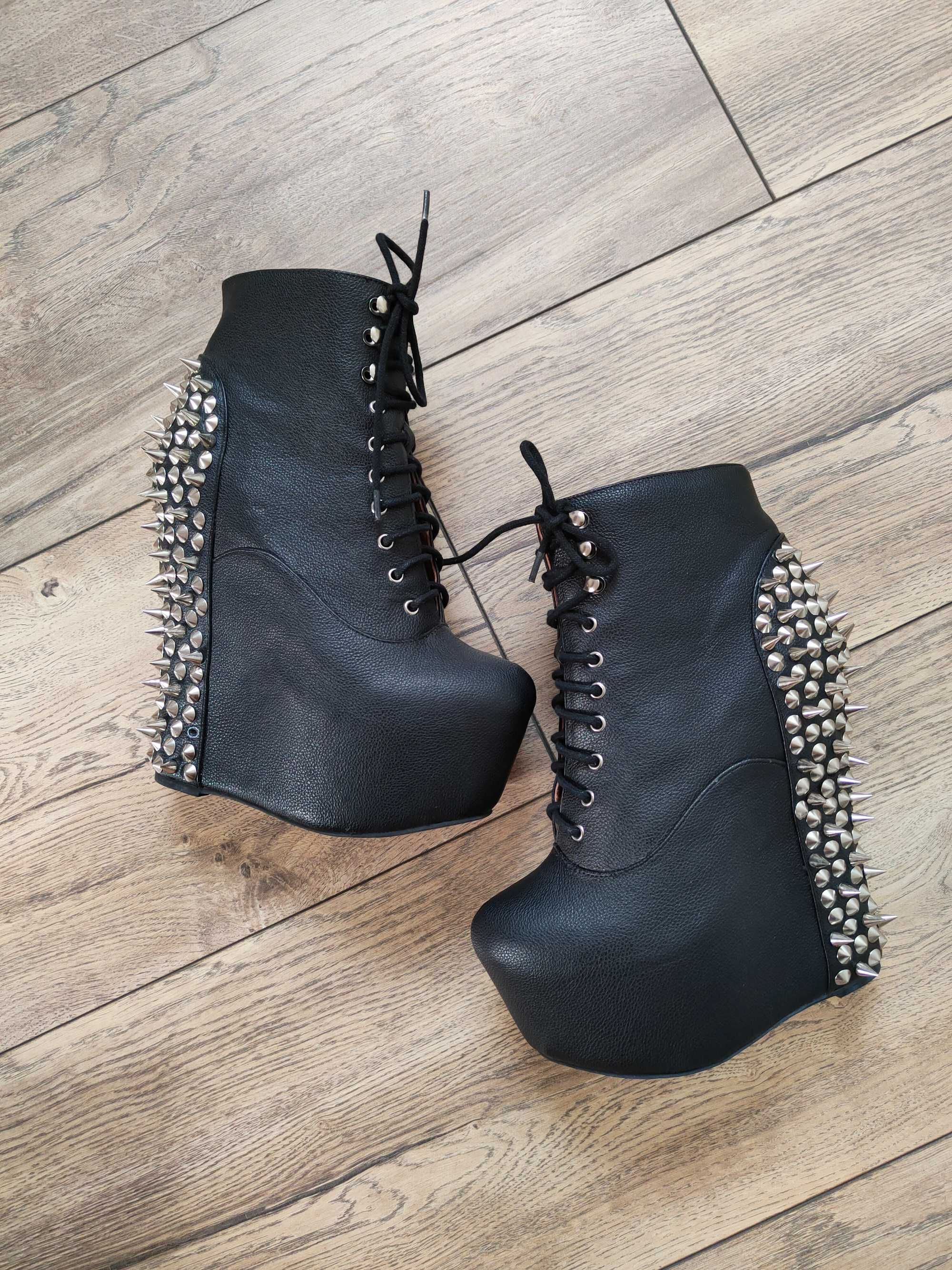 Jeffrey Campbell Damsel Spike Platform Wedge koturny Kolce