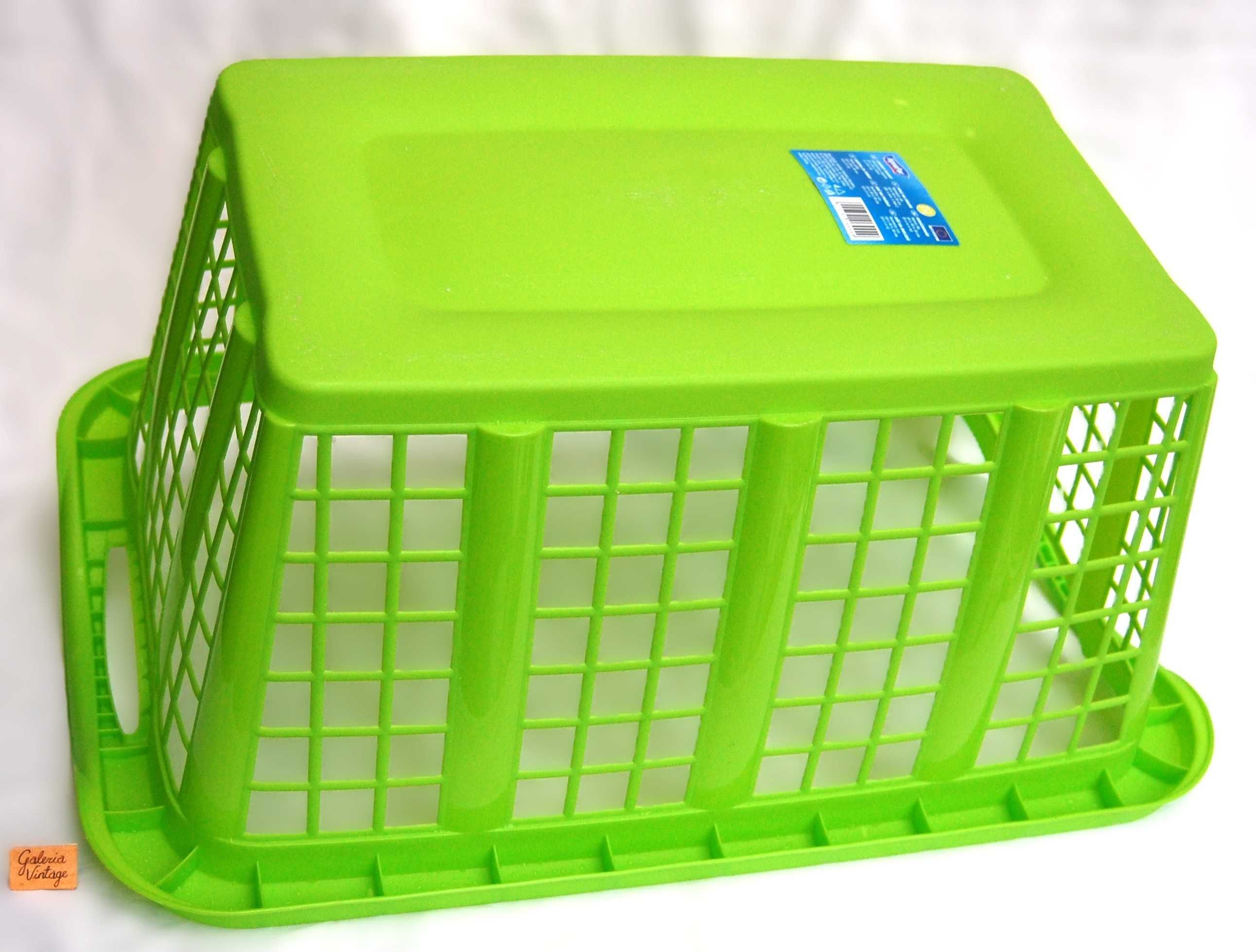 AquaPur nowy kosz na pranie 37l plastikowy, limonkowa zieleń, zielony