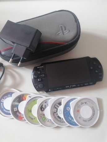 PSP + Capa + Câmera + 7 Jogos
