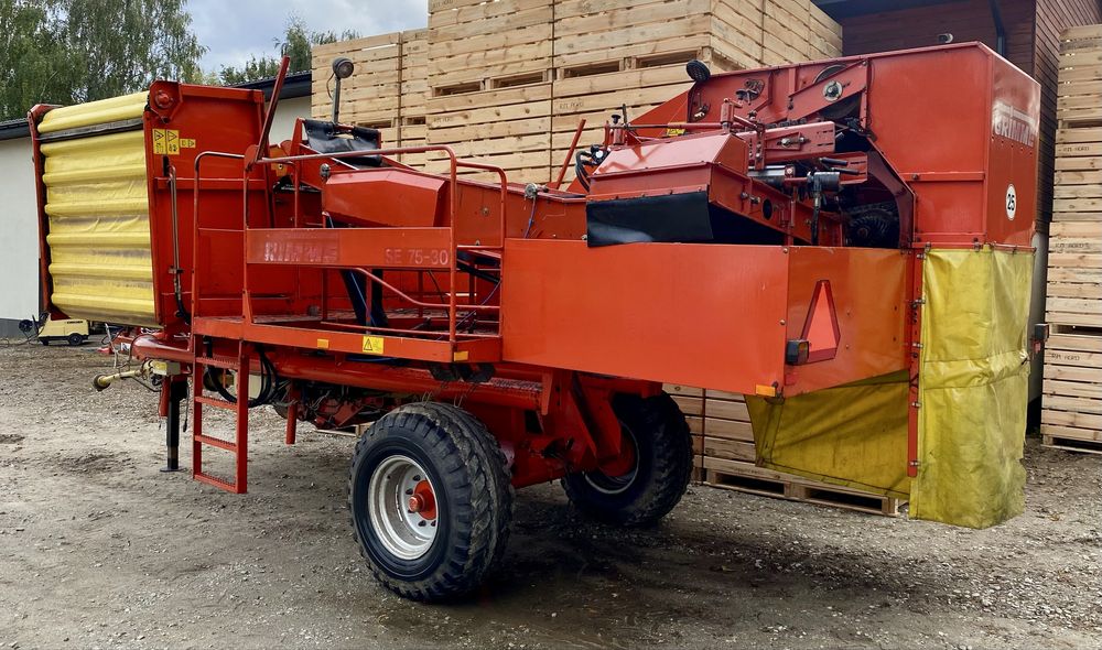 Kombajn do ziemniaków Grimme SE 75-30 naprowadzanie sortownia
