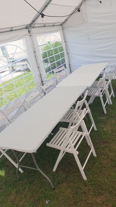 Stoły cateringowe, krzesła wynajem