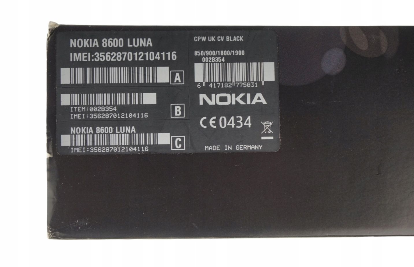 Nokia 8600d Luna Black