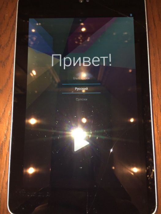 Планшет Asus Google Nexus 7 оригинал, треснул тач, на детали