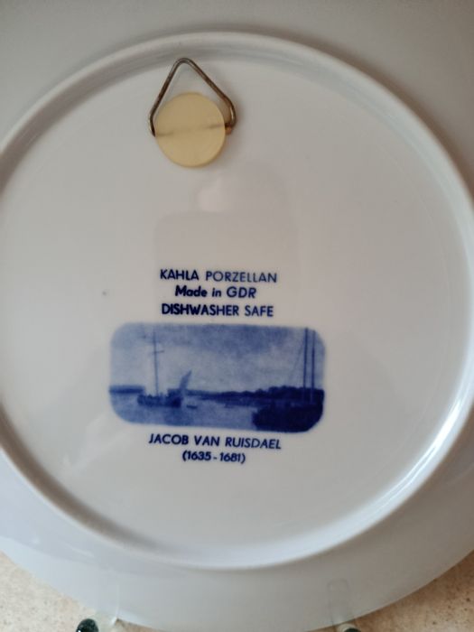 Śliczny stary talerz patera porcelana Kahla