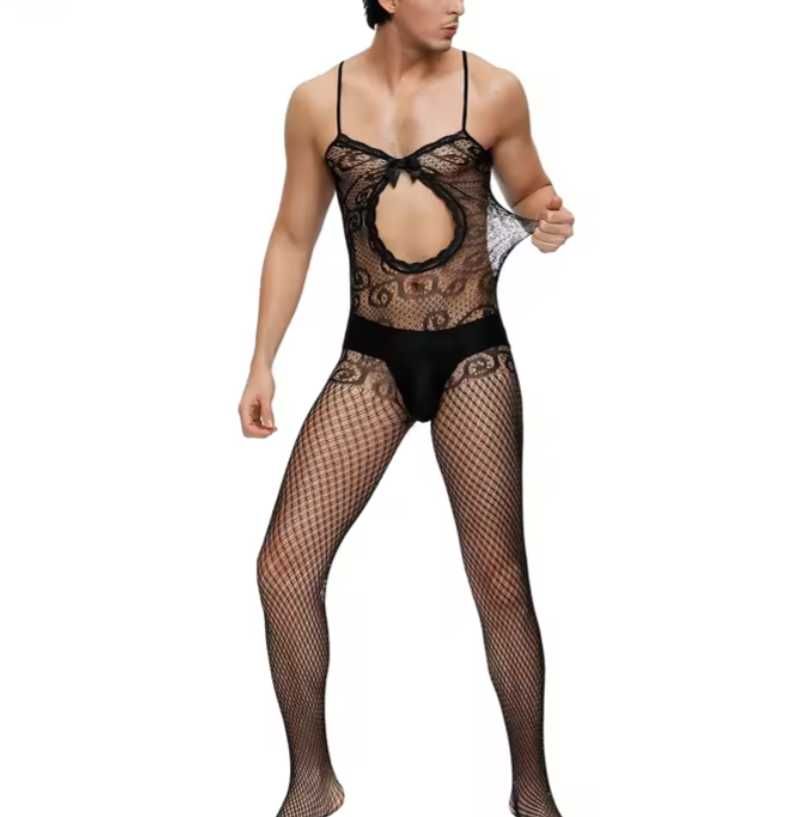 MĘSKA seksowna bielizna komplet sexy strój bodystocking kostium