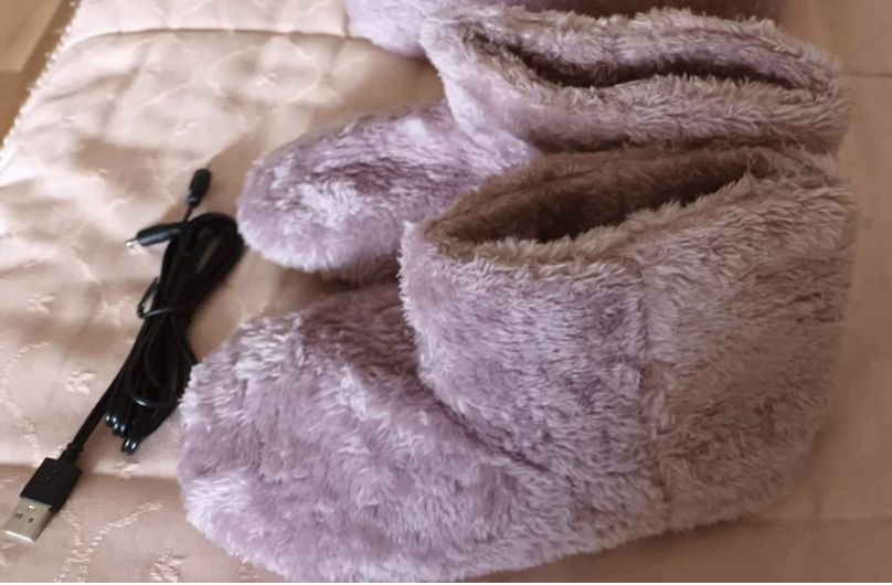 Pantufas com aquecimento por Usb