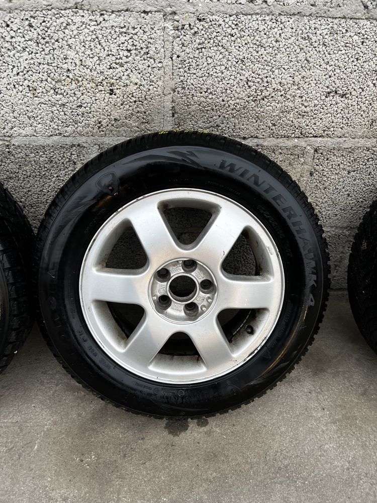 Koła zimowe R15 5x100 Golf 4 Audi A3 Octavia opony Zimowe 195/65/15
