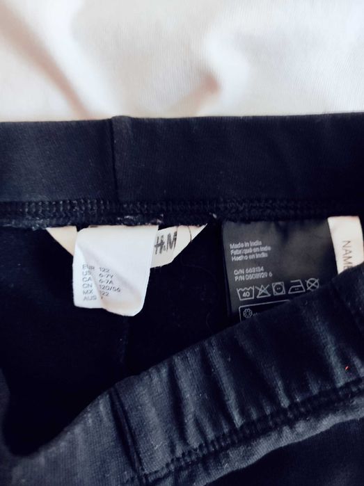 Zestaw ubrań,legginsyH&m,bluzka,sweter F&F r.122